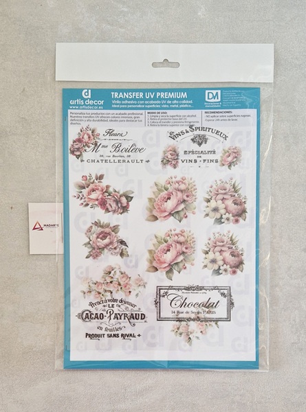 ARTIS DECOR| TRANSFER UV PREMIUM RAMOS FLORAIS 20X25CM