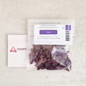 CORANTE EM FLOCOS PARA VELAS 15GR VIOLETA