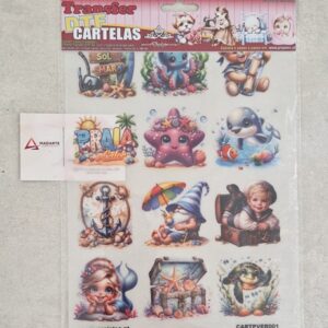 TRANSFER DTF CARTELAS VERÃO A4