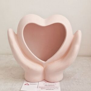 CHACOTA| JARRA MÃOS COM CORAÇÃO 19X16 CM