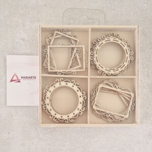 ARTIS DECOR| APLICAÇÕES DE MADEIRA MOLDURAS 20PÇS