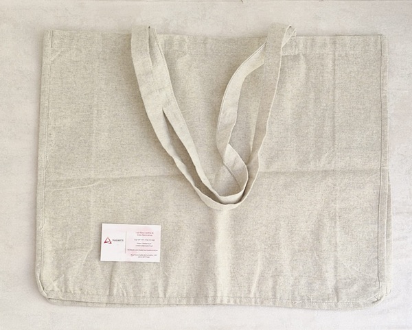 SACO DE ALGODÃO RECICLADO 50X40X15CM