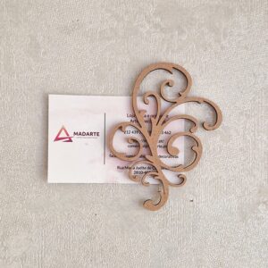MDF| APLICAÇÃO ARABESCO 9.4X7.2CM