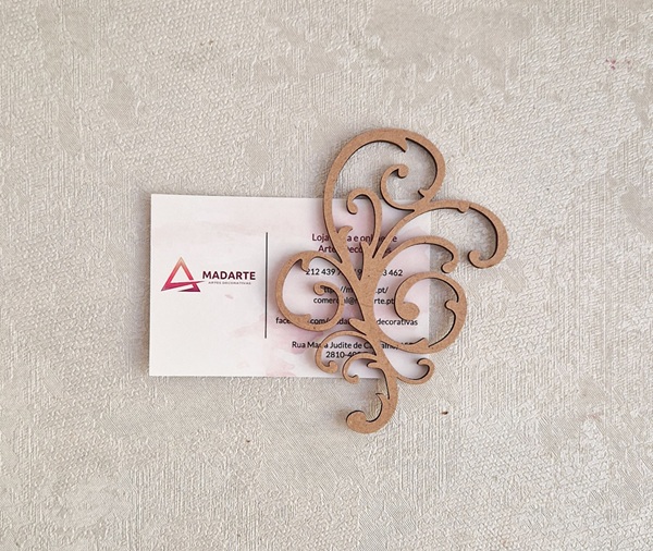 MDF| APLICAÇÃO ARABESCO 9.4X7.2CM