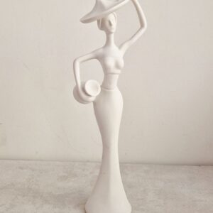 MARFINITE| AFRICANA ABSTRATA COM MÃO NA CABEÇA 34CM