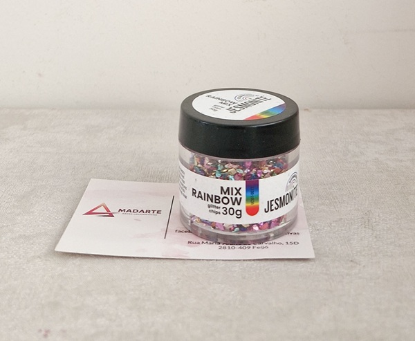 JESMONITE GLITTER CHIPS MIX ARCO-IRIS 30GRS