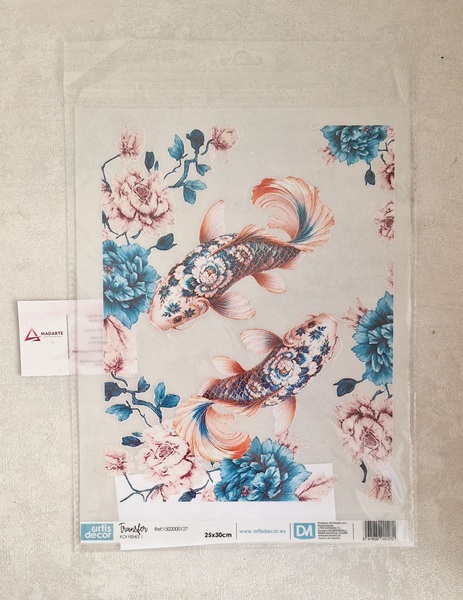 ARTIS DECOR| TRANSFER KOI FISHES 1 25X30CM
