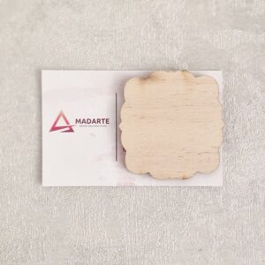 MADEIRA| PLACA RECORTADA 5X5CM