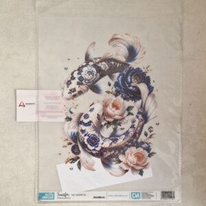 ARTIS DECOR| TRANSFER  PORCELAIN KOI   25X30CM