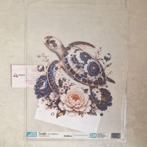 ARTIS DECOR| TRANSFER  PORCELAIN TURTLE  25X30CM