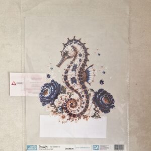 ARTIS DECOR| TRANSFER  PORCELAIN SEA HORSE  25X30CM