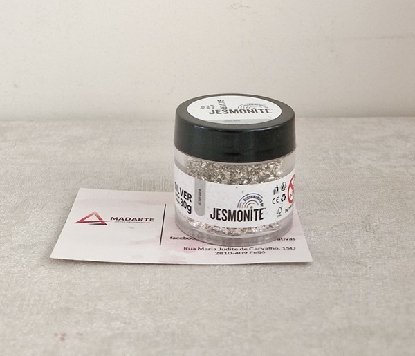 JESMONITE GLITTER CHIPS PRATA 30GRS