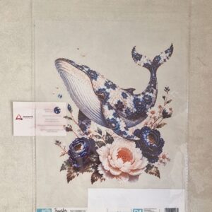 ARTIS DECOR| TRANSFER  PORCELAIN WHALE  25X30CM