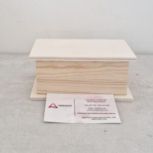 CAIXA LIVRO COM GAVETA 13X8.5X5CM