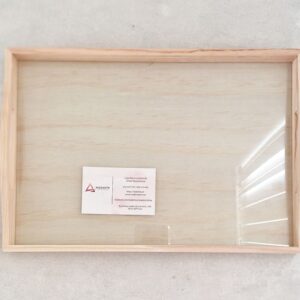 TABULEIRO COM VIDRO  33.5X23X5CM