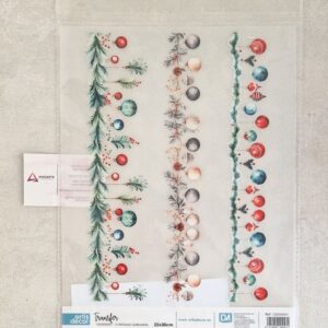 ARTIS DECOR| TRANSFER CHRISTMAS GARLANDS 25X30CM