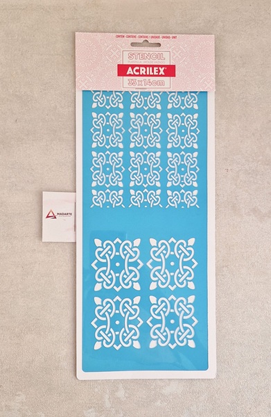 STENCIL| ACRILEX AZULEJOS 33X14CM