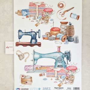 PAPEL DE ARROZ SOFT A3 COSTURA 30X41CM