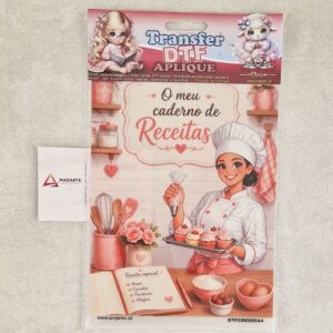 PROJETEC| TRANSFER APLIQUE RECEITAS 14X20CM