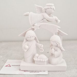 MARFINITE| SAGRADA FAMILIA COM ANJO 12X9CM