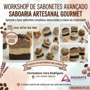 Workshop Sabonete Cappuccino 3 camadas | 31/10 - 15h00