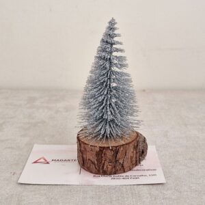 STAFIL| PINHEIRO DE NATAL PRATA COM GLITTER  9CM